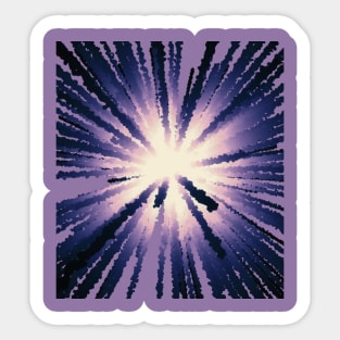 Abstract light of lilac rays. Sticker